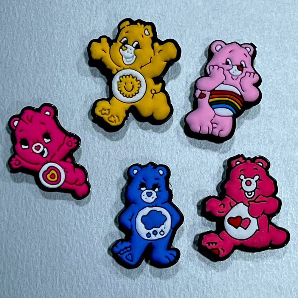 Brand new - Set of 5 Care Bears Croc Jibbitz charms